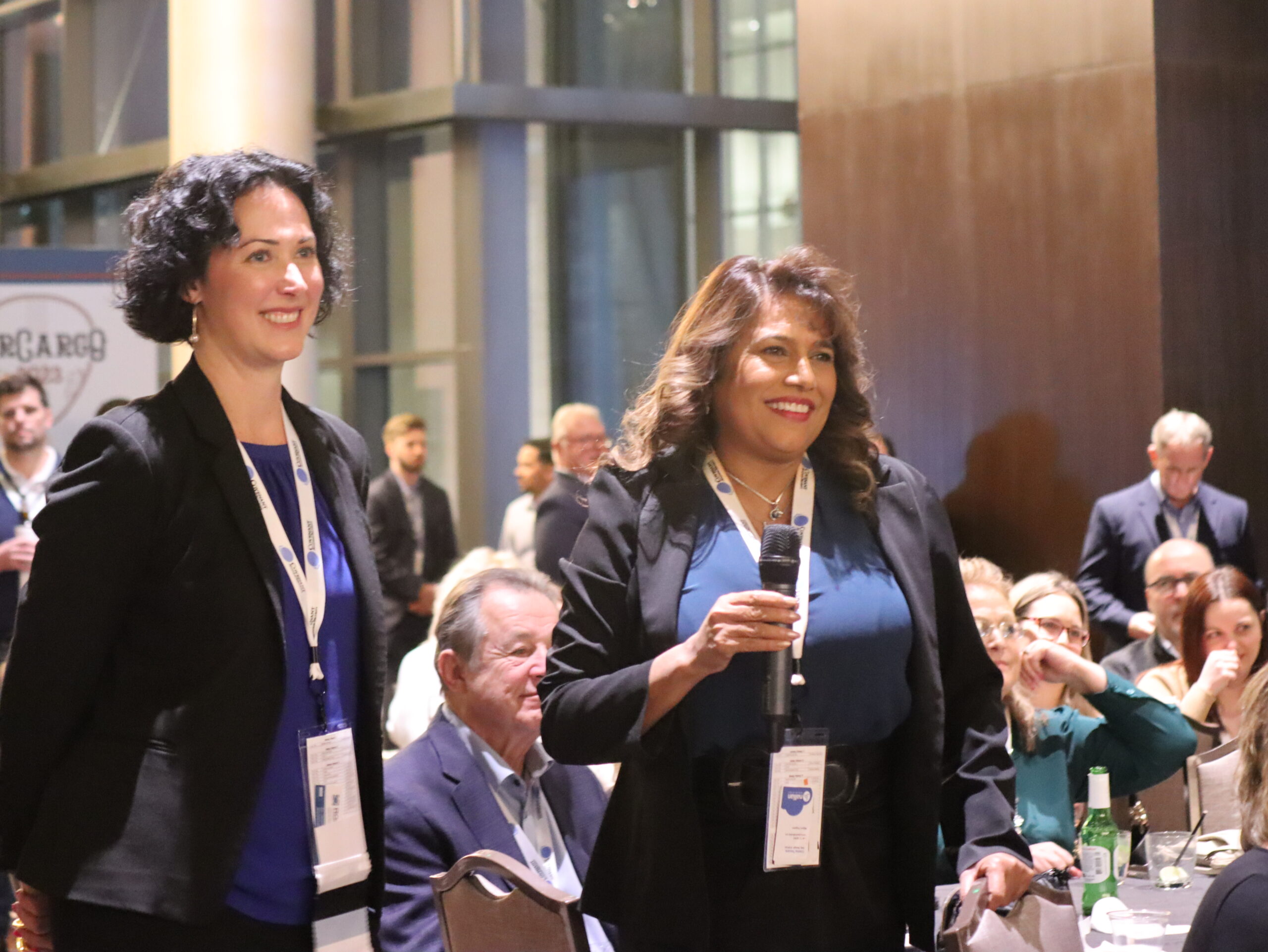 members at a conference